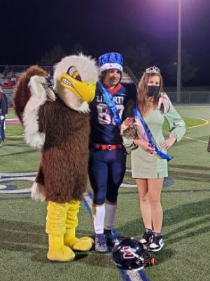 Seniors Jordan Hicks and Daphne Daymude were announced Homecoming King and Queen at the Bird Bowl.