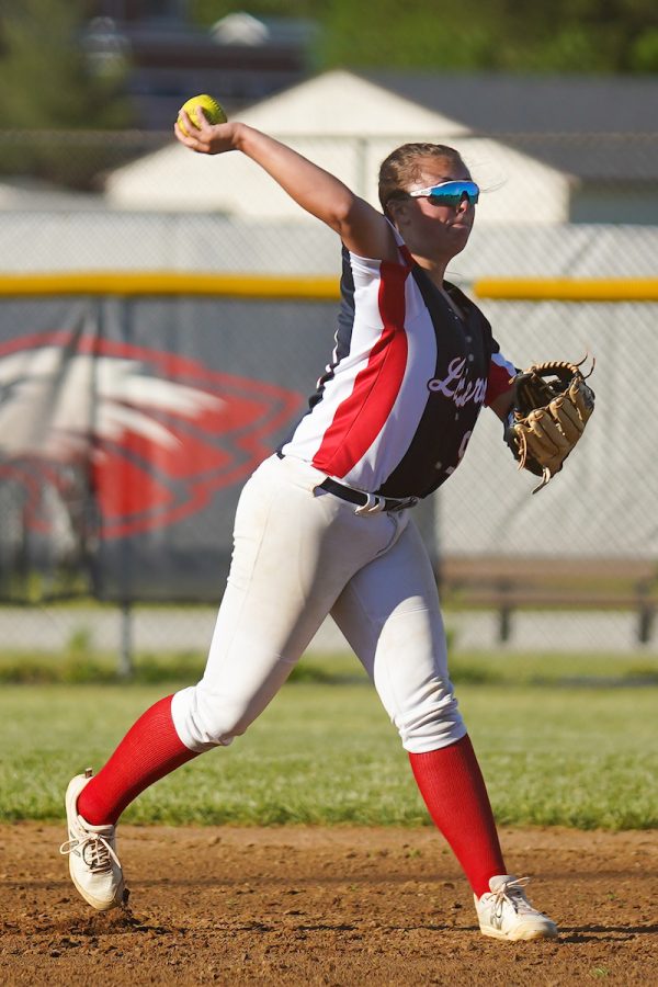 Liberty+softball+plays+again+at+home+on+3%2F22+against+John+Handley.+Photo+courtesy+of+the+yearbook+staff.+