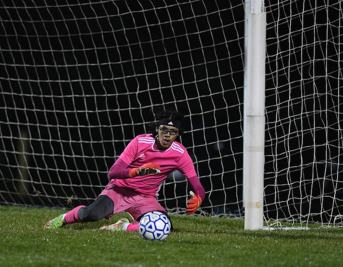 Senior+goalie+Iker+Morales+makes+a+save.+He+was+part+of+the+strong+senior+core+that+led+the+team+all+season.+Photo+courtesy+of+the+yearbook+staff.+++
