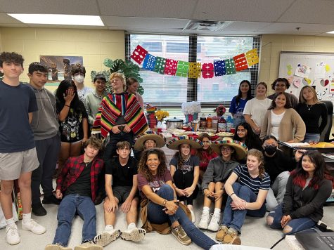 Mrs. Jarabas Spanish class celebrated Hispanic Heritage Month with a variety of activities. Photo courtesy of Mrs. Jaraba. 